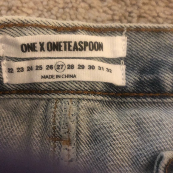 One Teaspoon WHISKEY CADILLAC SKIRT IN DENIM - Picture 8 of 8